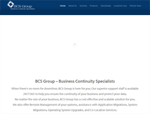 Tablet Screenshot of businesscontinuityspecialistsgroup.com